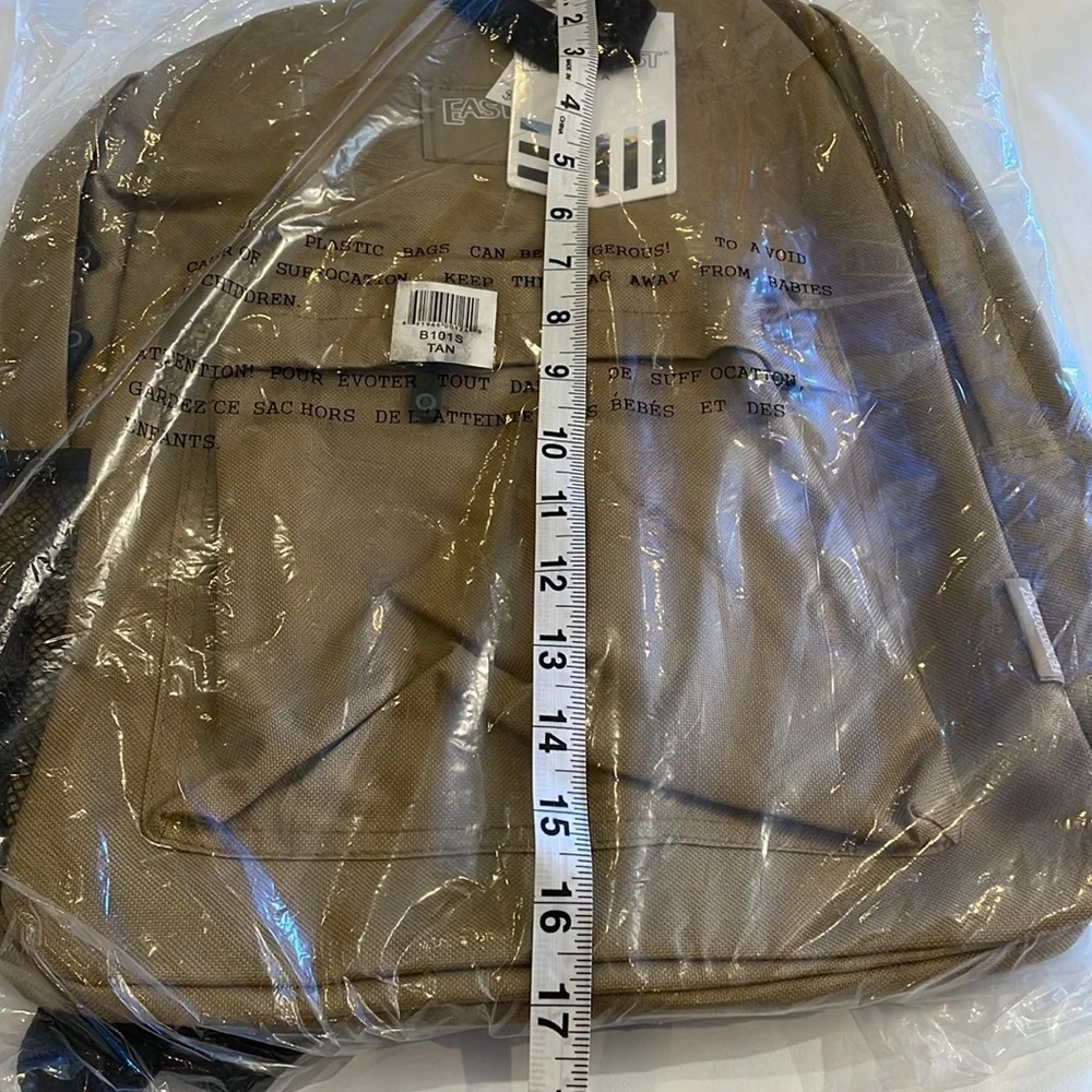 Tan Kids school backpack NWT